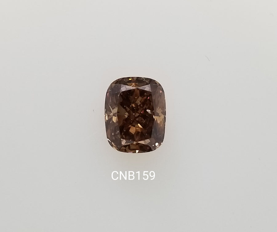 Cushion Fancy Dark Orangey Brown Natural Diamond 2.02ct loose diamond