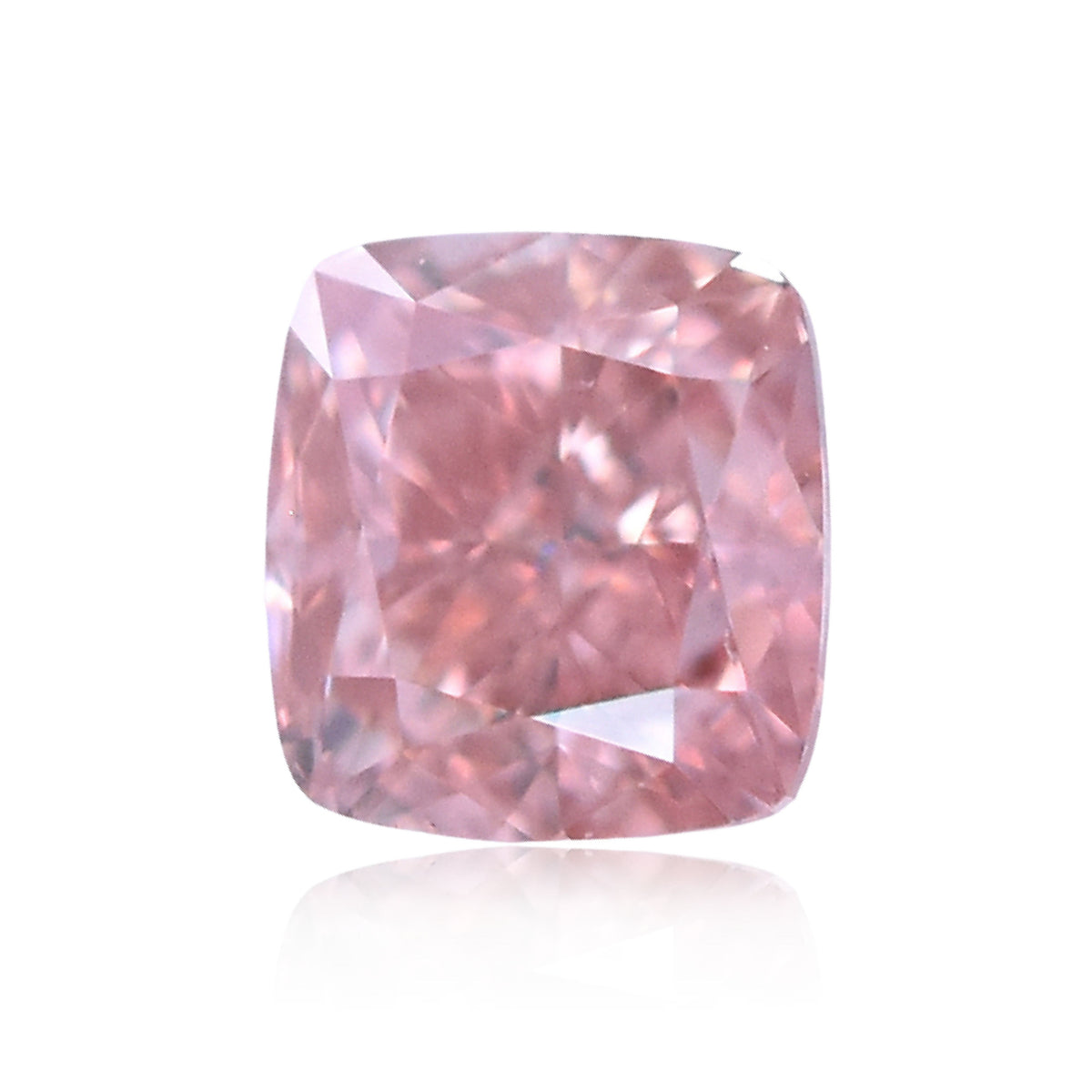 Cushion Fancy Orangey Pink Natural Diamond 0.21ct VS2 loose diamond