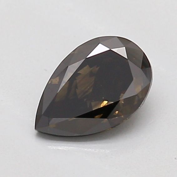 Pear Fancy Deep Black Lab-grown Diamond 0.51ct VS2 loose diamond