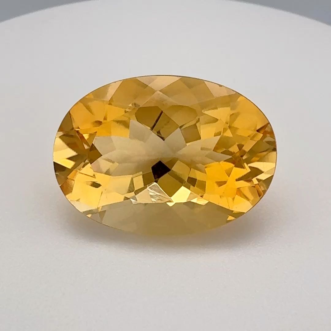 Oval Orange Citrine 12.58ct loose gemstone