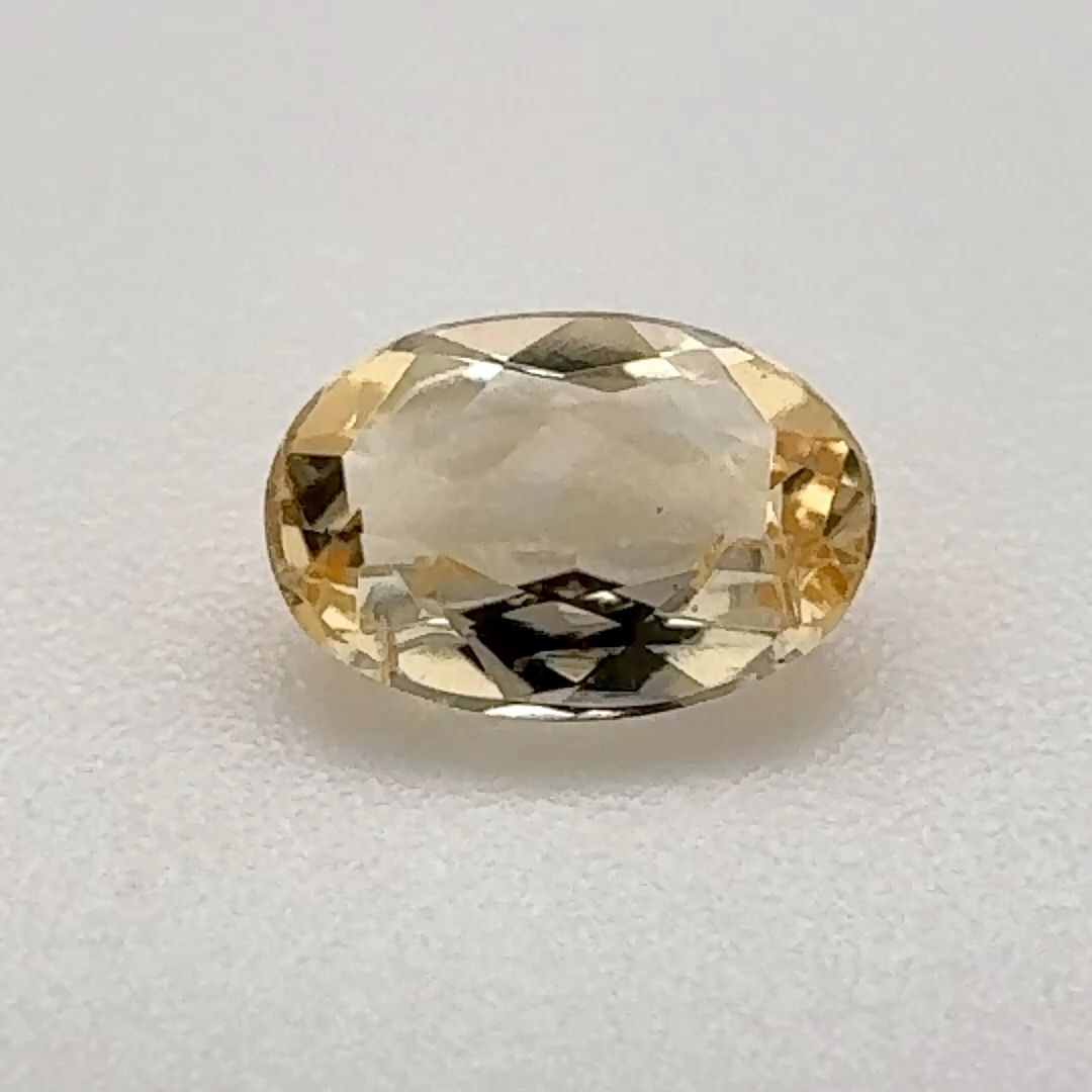 Oval Yellow Topaz 0.73ct loose gemstone