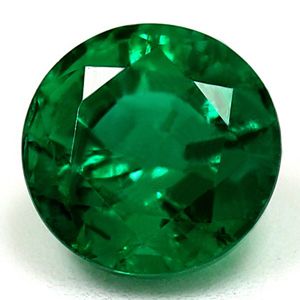 Round Green Emerald 1.08ct loose gemstone