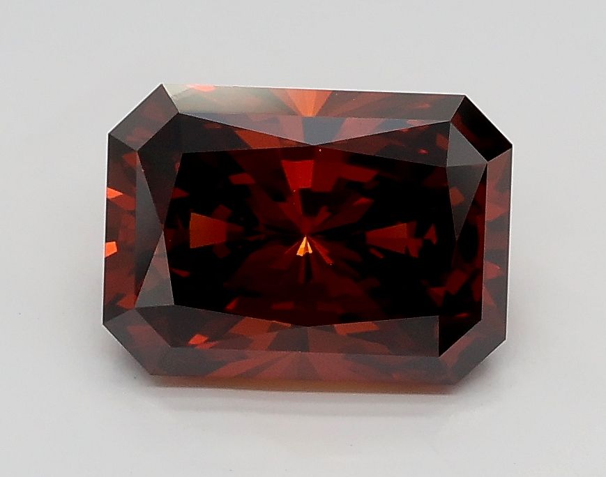 Radiant Fancy Deep Orangey Brown Lab-grown Diamond 1.51ct VVS2 loose diamond