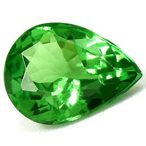 Pear Green Garnet 0.91ct loose gemstone