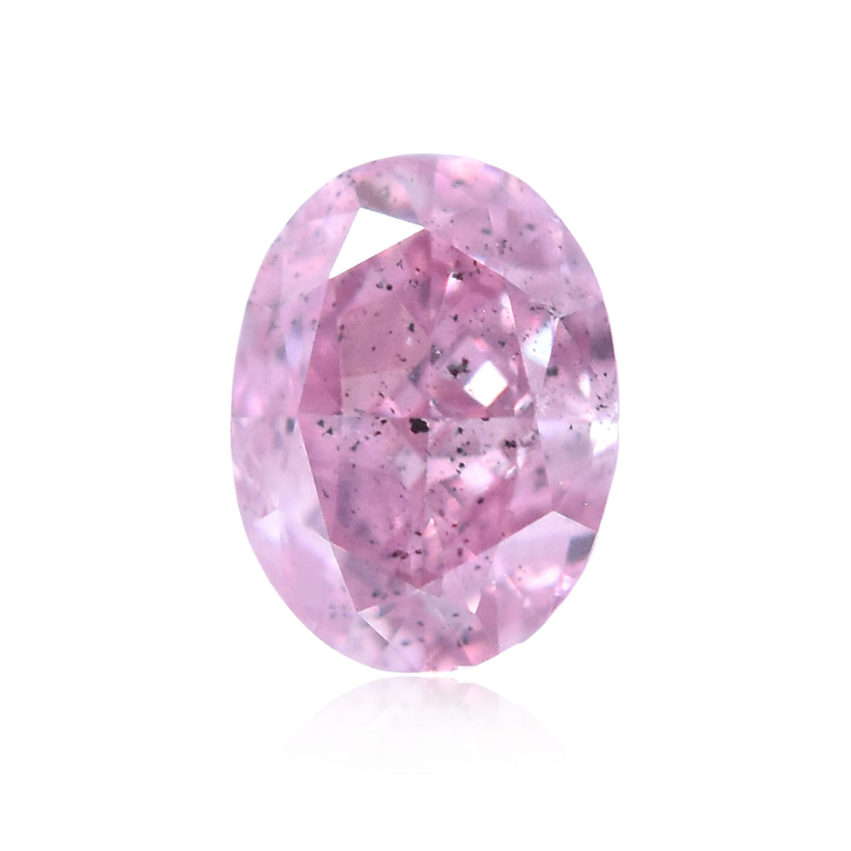 Oval Fancy Intense Purple Pink Natural Diamond 0.3ct I1 loose diamond