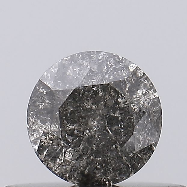 Round Salt And Pepper Natural Diamond 0.28ct I3 loose diamond