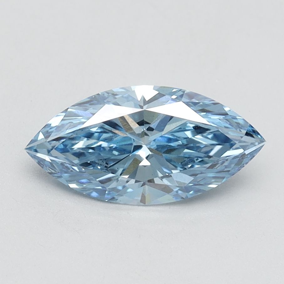 Marquise Fancy Vivid Blue Lab-grown Diamond 1.02ct VS1 loose diamond