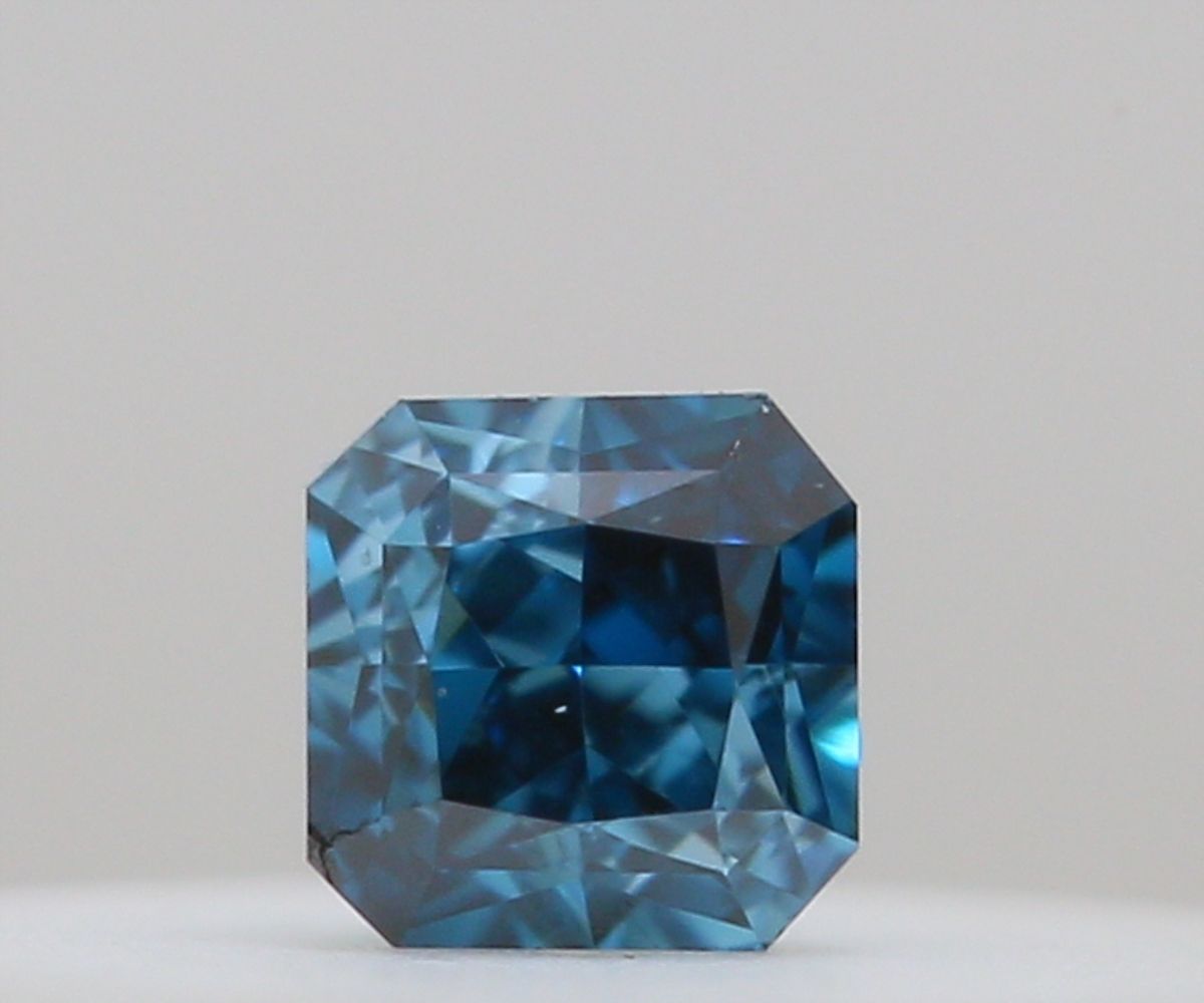 Radiant Fancy Deep Green Blue Natural Diamond 0.04ct loose diamond