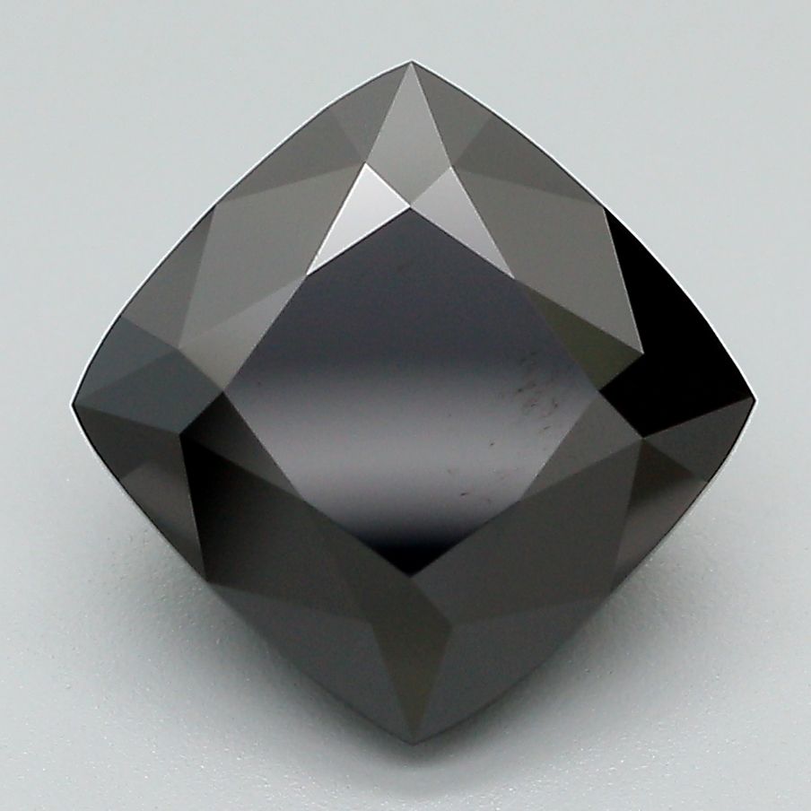 Cushion Fancy Black Lab-grown Diamond 4.1ct loose diamond
