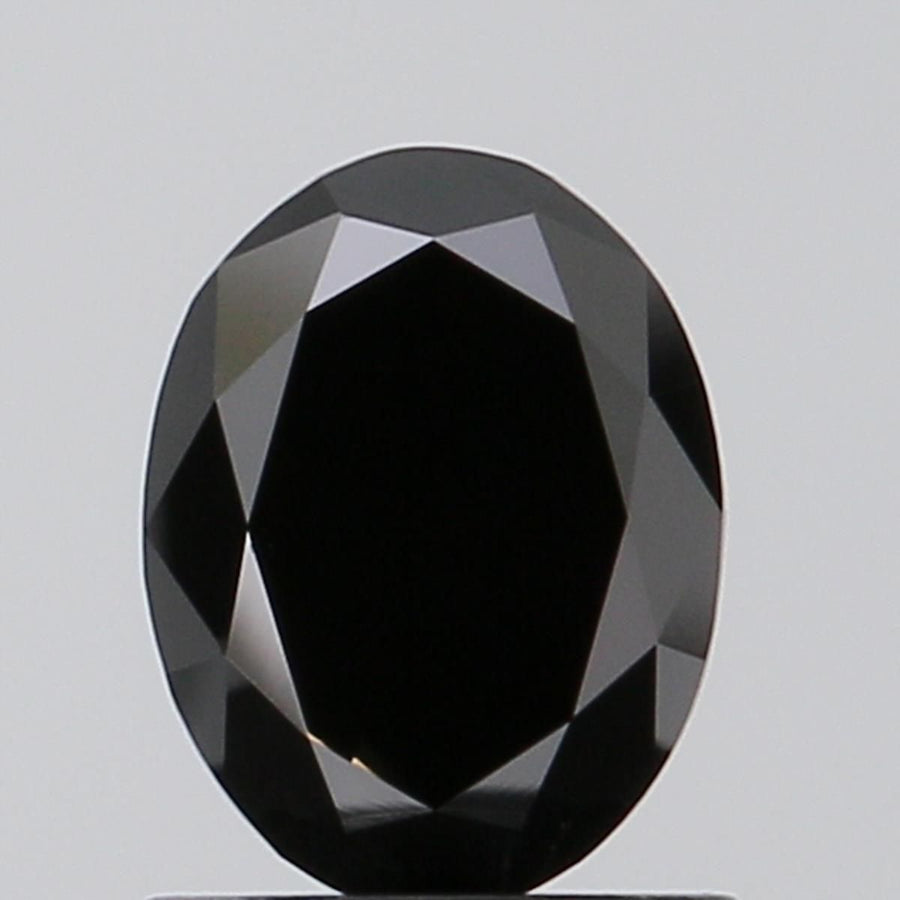 Oval Fancy Deep Black Lab-grown Diamond 1.39ct VS2 loose diamond