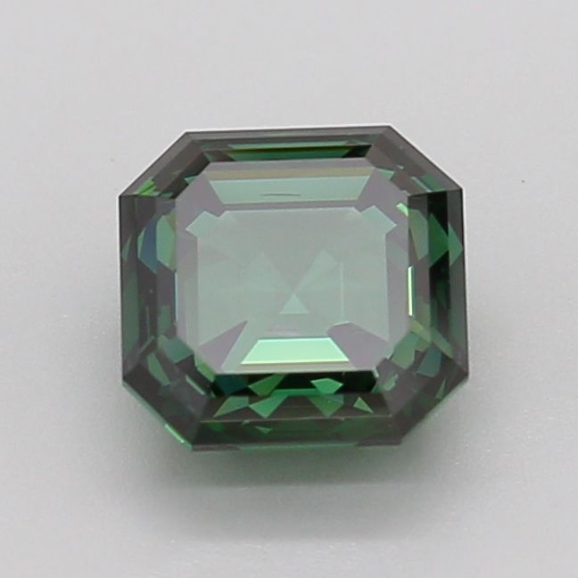 Asscher Fancy Vivid Green Lab-grown Diamond 2ct SI1 loose diamond