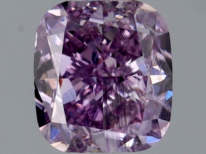 Cushion Fancy Intense Pink Purple Natural Diamond 0.32ct I1 loose diamond