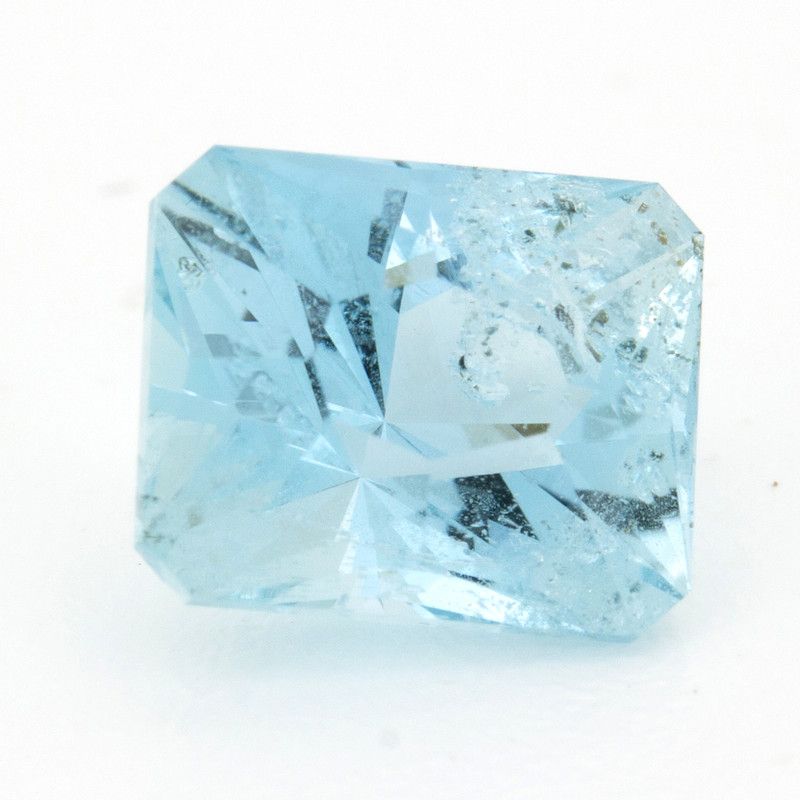 Rectangular Blue Aquamarine 1.14ct loose gemstone