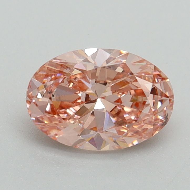 Oval Fancy Intense Pink Lab-grown Diamond 0.91ct SI1 loose diamond