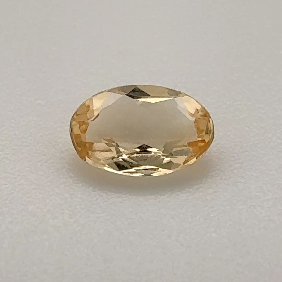 Oval Yellow Topaz 0.43ct loose gemstone