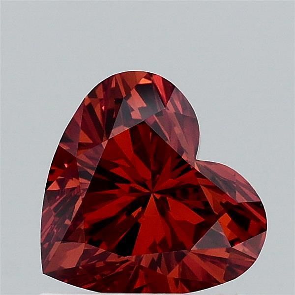 Heart Fancy Vivid Orange Lab-grown Diamond 0.97ct VS2 loose diamond