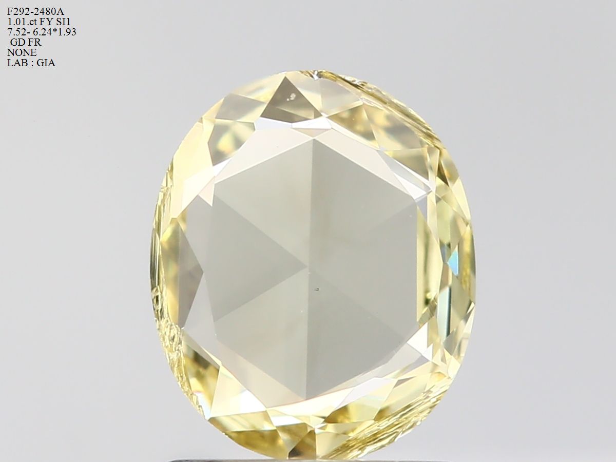 Rose Fancy Yellow Natural Diamond 1.01ct SI1 loose diamond