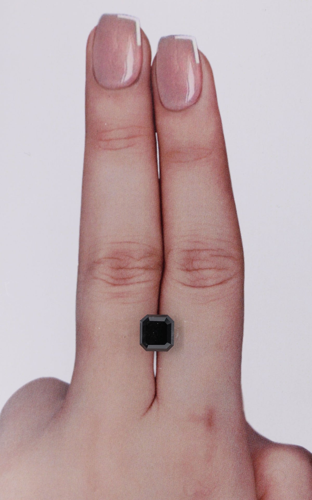 Asscher Black Natural Diamond 1.89ct loose diamond