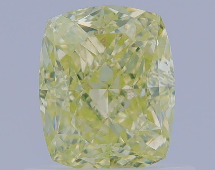Cushion Green Yellow Natural Diamond 0.87ct VS2 loose diamond