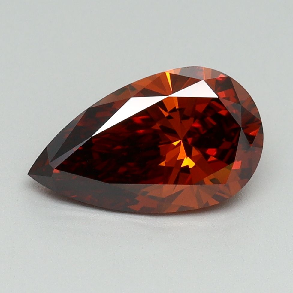 Pear Fancy Deep Orange Lab-grown Diamond 1.59ct VVS2 loose diamond