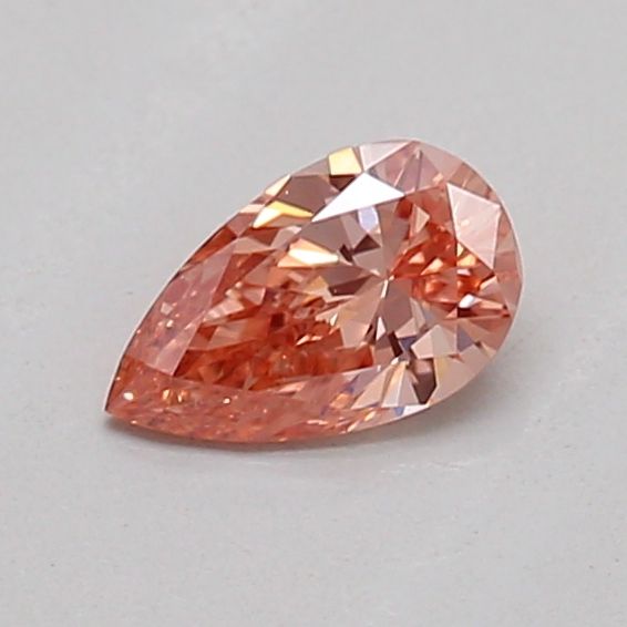 Pear Fancy Pinkish Brown Lab-grown Diamond 0.22ct VVS2 loose diamond