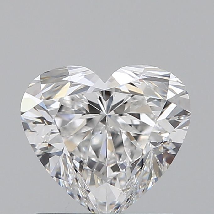 Heart Natural Diamond 0.90ct D VS2