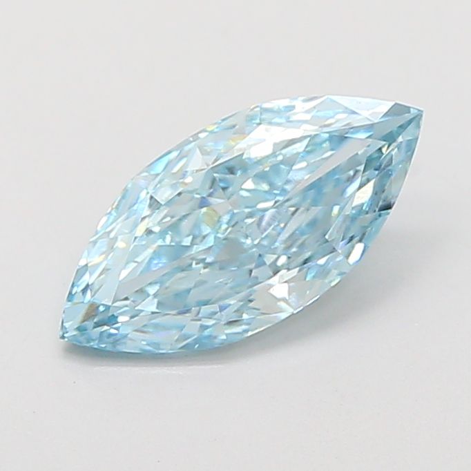 Marquise Fancy Vivid Blue Lab-grown Diamond 1.08ct VS1 loose diamond