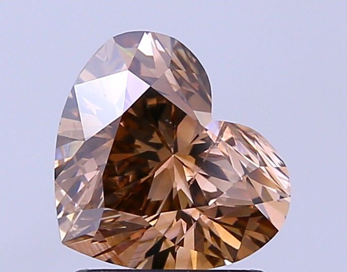 Heart Fancy Brown Natural Diamond 1.72ct I1 loose diamond