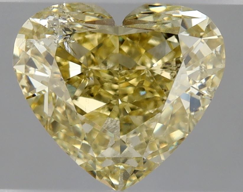 Heart Fancy Yellow Natural Diamond 1.51ct SI2 loose diamond