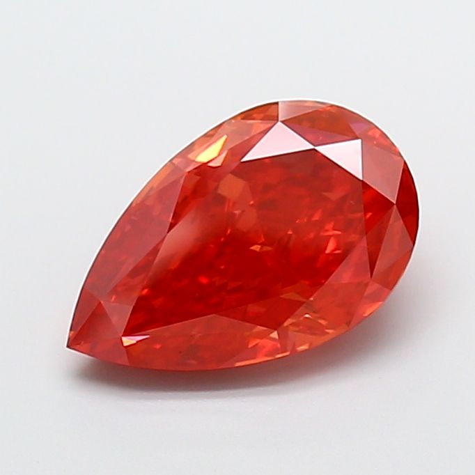 Pear Fancy Vivid Red Lab-grown Diamond 4.08ct VS1 loose diamond
