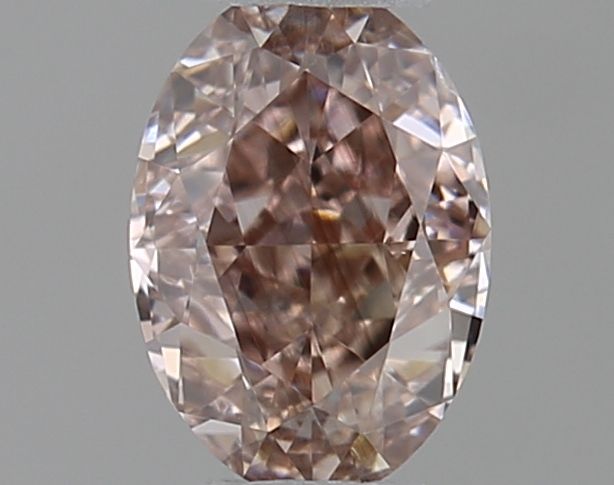 Oval Fancy Pinkish Brown Natural Diamond 0.31ct SI1 loose diamond