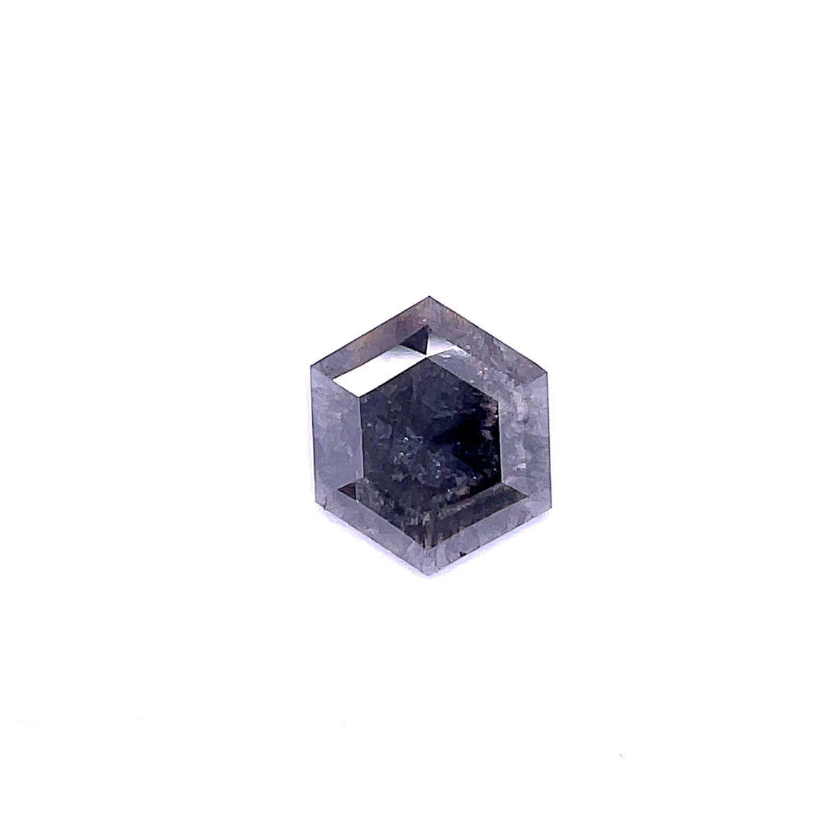 Hexagonal Salt And Pepper Natural Diamond 2.12ct loose diamond