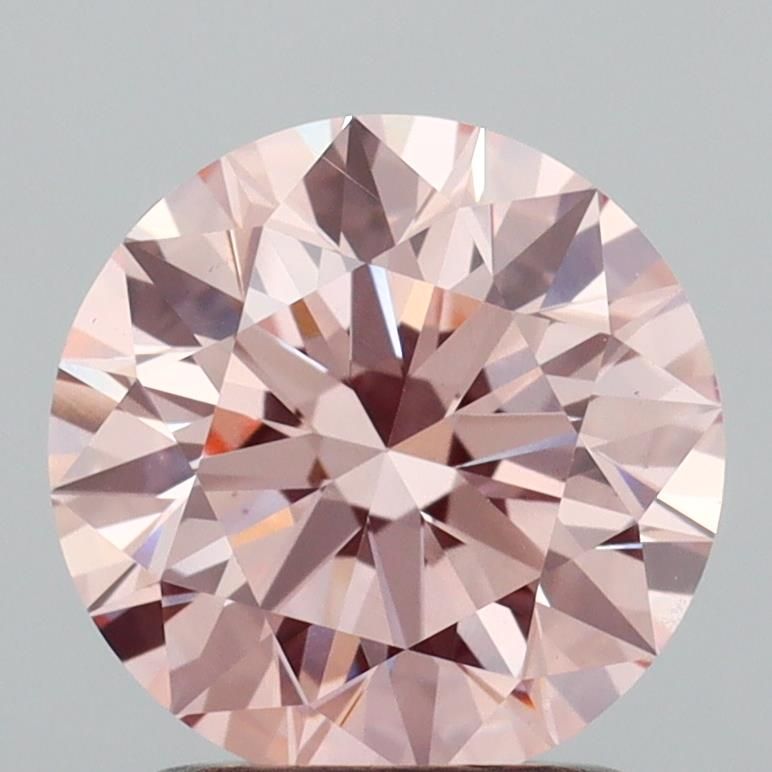 Round Fancy Intense Pink Lab-grown Diamond 1.7ct VS2 loose diamond