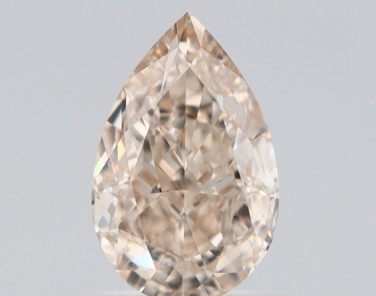 Pear Very Light Brown Natural Diamond 1.04ct VS1 loose diamond