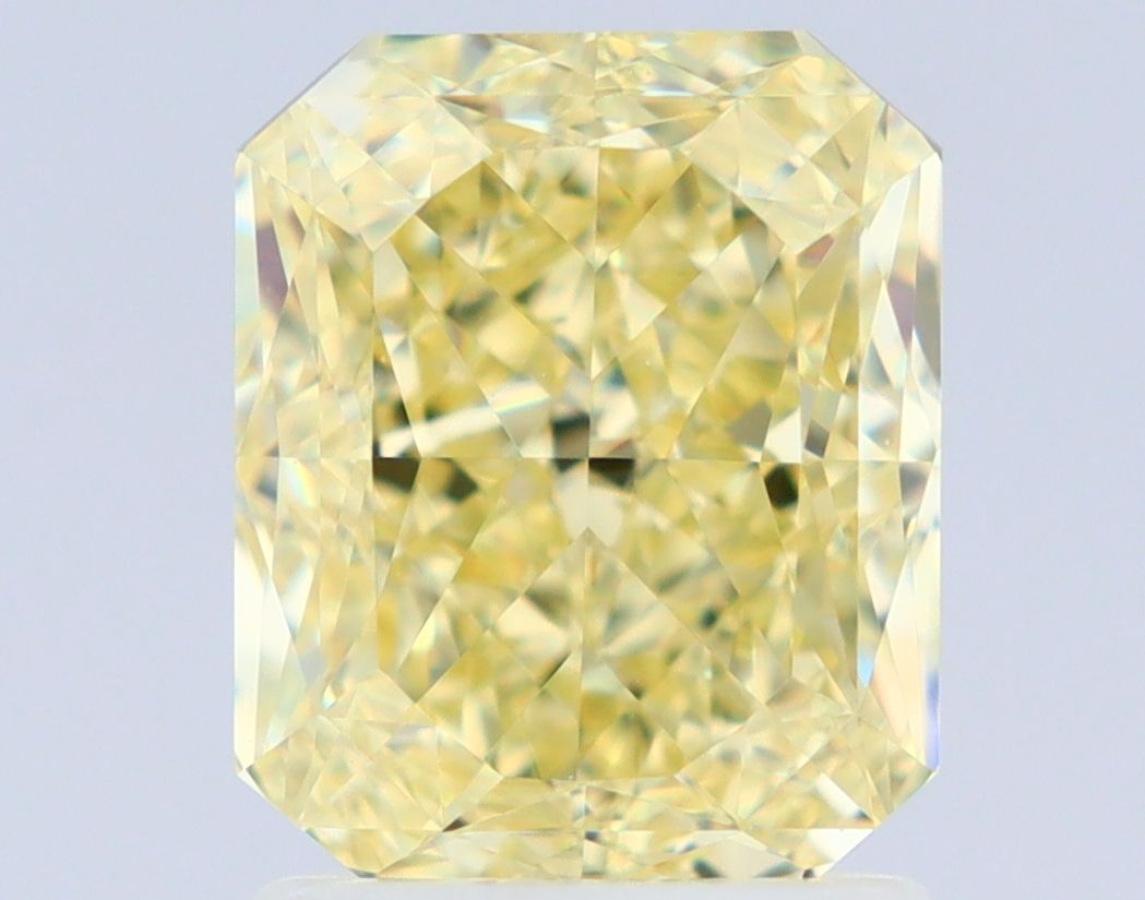 Radiant Fancy Yellow Natural Diamond 2ct VVS2 loose diamond