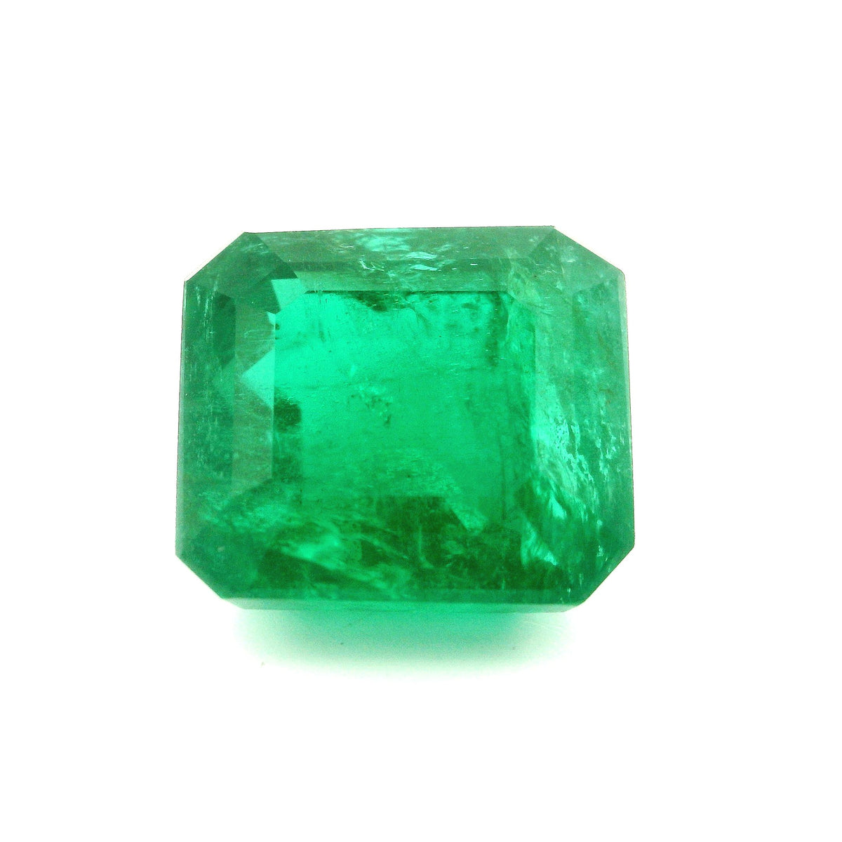 Octagonal Green Emerald 10.11ct loose gemstone