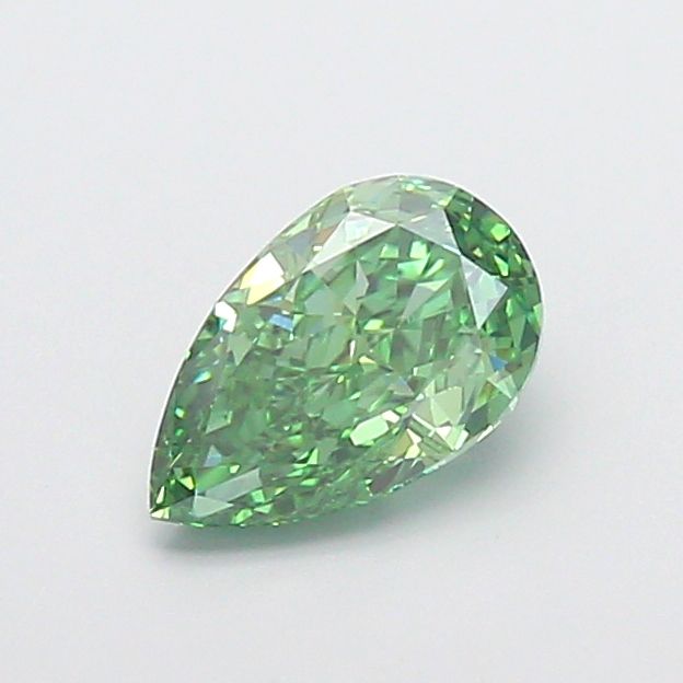 Pear Fancy Vivid Green Lab-grown Diamond 1.17ct VVS2 loose diamond