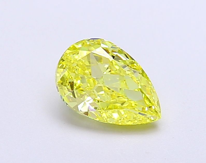 Pear Fancy Vivid Yellow Lab-grown Diamond 1.05ct VVS2 loose diamond