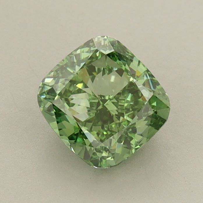 Cushion Fancy Vivid Green Lab-grown Diamond 1.02ct VVS2 loose diamond
