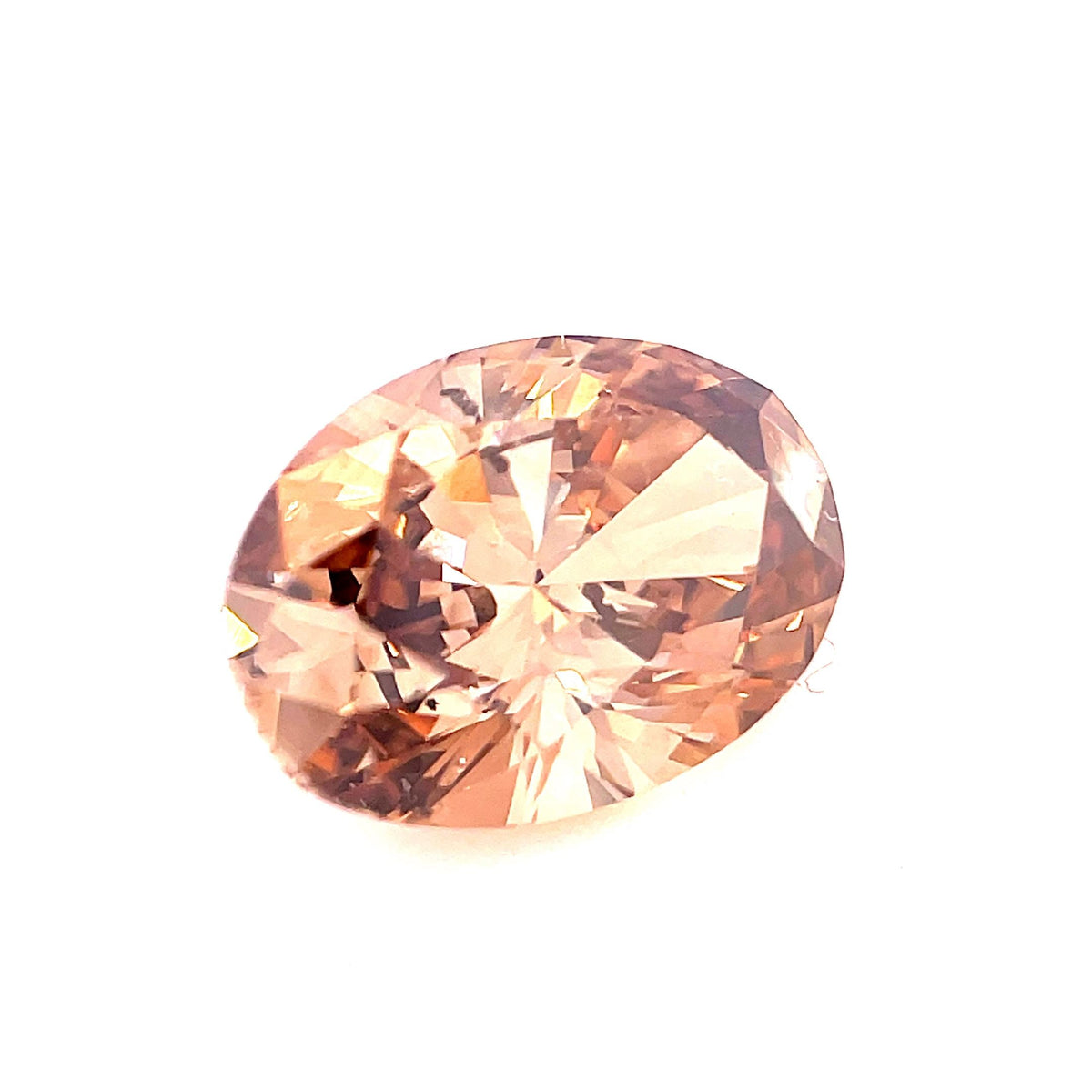 Oval Fancy Cognac Natural Diamond 2ct SI1 loose diamond