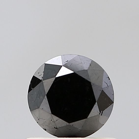 Round Black Natural Diamond 0.67ct VS2 loose diamond