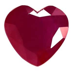 Heart Red Ruby 3.35ct loose gemstone