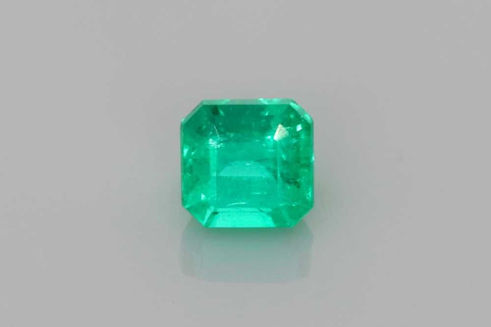 Asscher Green Emerald 0.23ct loose gemstone