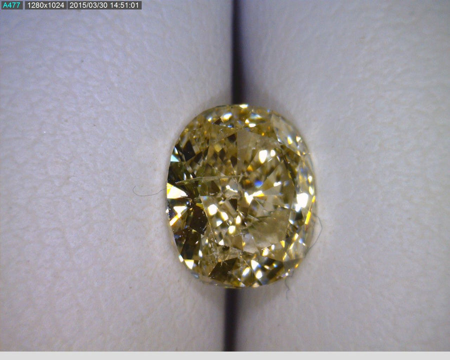 Oval Champagne Natural Diamond 1.02ct I1 loose diamond