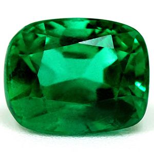 Cushion Green Emerald 1.2ct loose gemstone