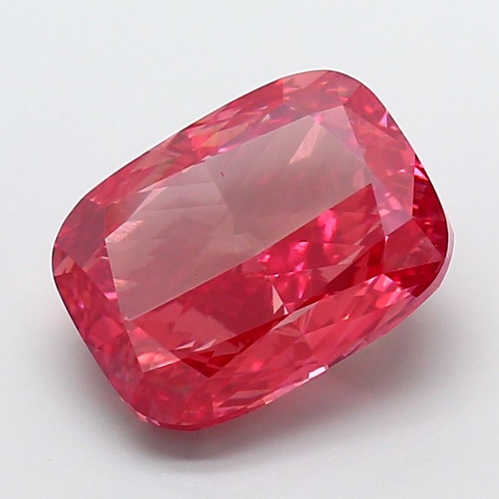 Cushion Fancy Vivid Red Lab-grown Diamond 7.03ct VS1 loose diamond