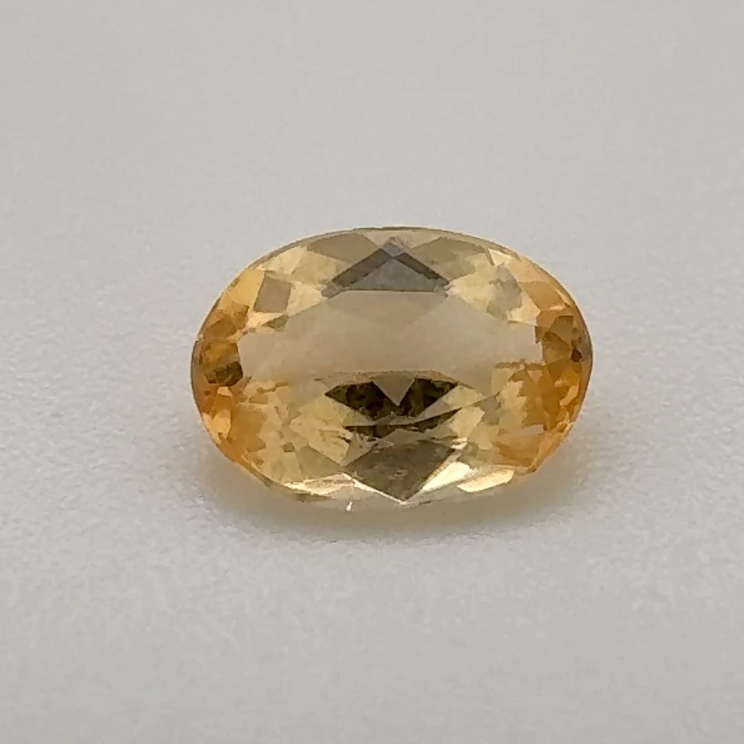 Oval Orange Topaz 0.855ct loose gemstone