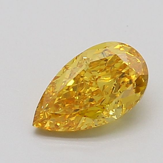 Oval Fancy Vivid Orange Lab-grown Diamond 0.93ct VS2 loose diamond