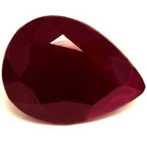 Pear Red Ruby 1.74ct loose gemstone