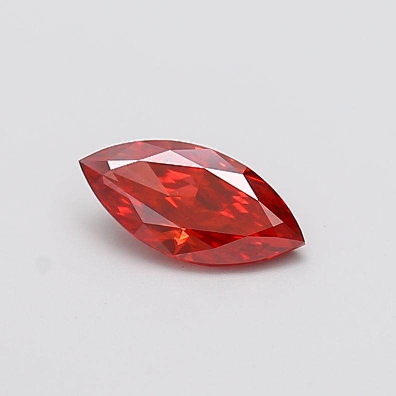 Marquise Fancy Vivid Orangey Red Lab-grown Diamond 1ct VS2 loose diamond